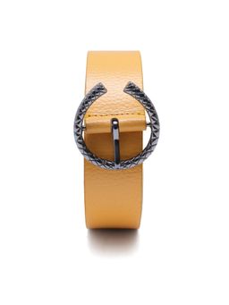RAREISM - Slate Light Mustard Leather Belt