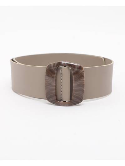 Sun Sand Primary Grey Leather Belt