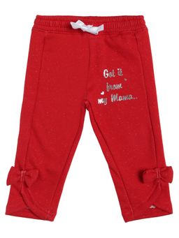 Bodycare - Girls Red Printed Trousers