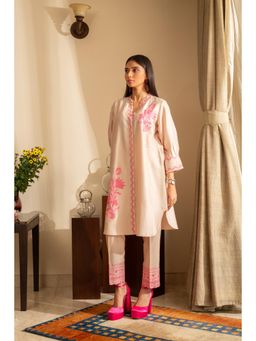 House of Inari - Gul-Meh Nude Embroidered Co-Ord Set