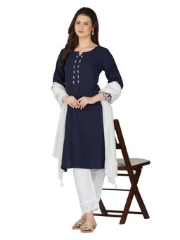 Zuri - Blue Zareen Kurta with Pant and Dupatta