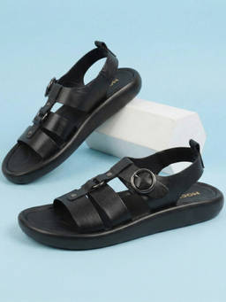Mochi - Men Black Sandals