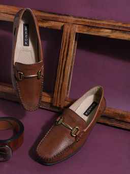 EZOK - Tan Leather Loafers