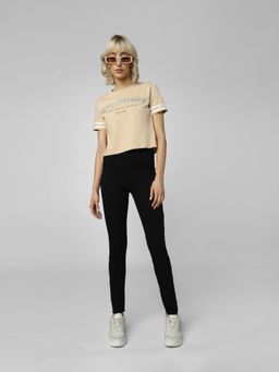 ONLY - Women Solid Black Jegging