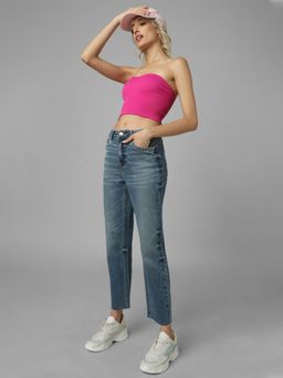 ONLY - Women Solid Blue Jeans