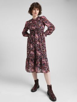 ONLY - Multi-Color Chiffon Printed Dress