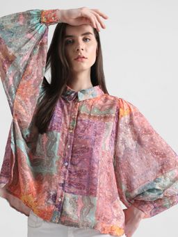 ONLY - Women Printed Multi-Color Shirt