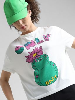 ONLY - x FLABJACKS White Printed T-shirt