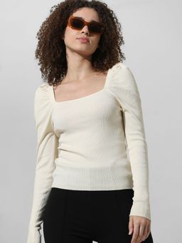 ONLY - Rib-knit Pullover Sweater