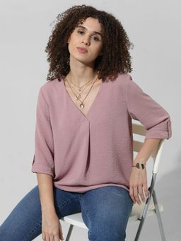 ONLY - Pink V-Neck Top