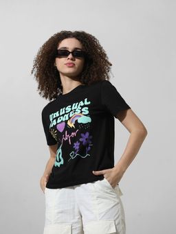 ONLY - Black Graphic Print T-Shirt
