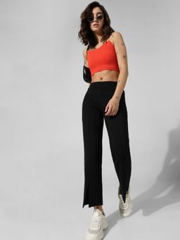 ONLY - Black Mid Rise Flared Pant