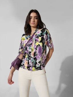 ONLY - Black Floral Loose Fit Shirt
