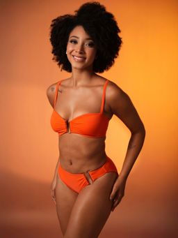 Mysthelle - Orange Top with Bottoms U Hardware (Set of 2)