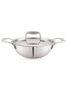 MAGNUS - Triply Stainless Steel Kadhai with Lid -1.4 L