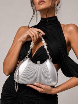 Akiki London - Women Bexley Small Frame Clutch Silver (S)