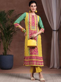 Libas - Multi Poly Crepe Printed Kurta Sets for Women