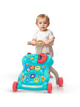 BAYBEE - Aqua Push Walker with Music, Led Light, Rotating Gears & Grip Handle (12-18 Months)