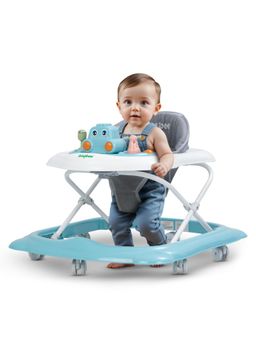 BAYBEE - Blue Foldable 3 Level Height Adjustable Activity Walker (6-12 Months)