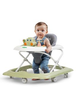 BAYBEE - Green Foldable 3 Level Height Adjustable Activity Walker (6-12 Months)