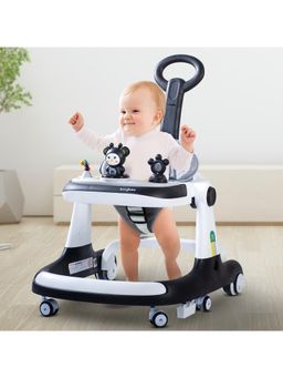 BAYBEE - Black Parental Handle & Height Adjustable Push Walker (6-12 Months)
