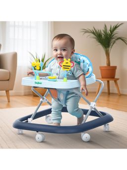 BAYBEE - Blue Foldable Activity with 3-Level Height Adjustment Walker (6-12 Months)