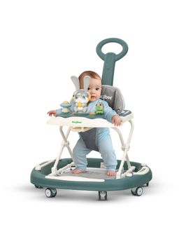 BAYBEE - Dark Green Rocker 4-Level Adjustable Height Walker (6-12 Months)