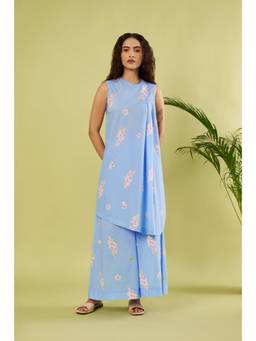 Vinusto - Blue Cotton Co-Ord Set