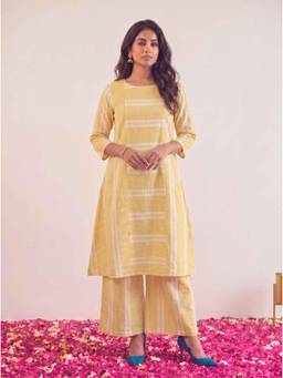 JITI - Yellow Basanti Kurta with Palazzo