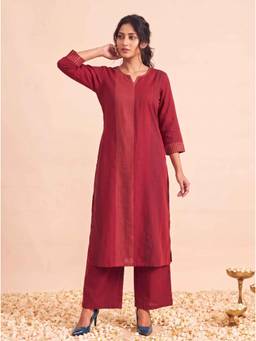 JITI - Red Gulrang Kurta with Pant