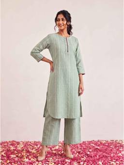 JITI - Green Leher Kurta with Pant