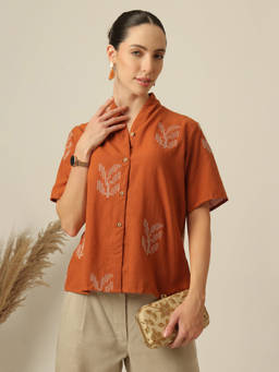 Saltpetre - Orange A Minimalist Style Tunic