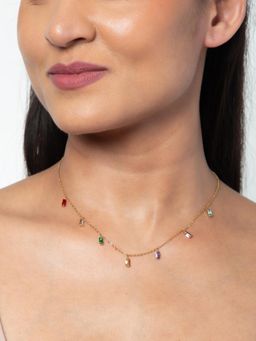 White Lies - Multi-Color Charm Necklace