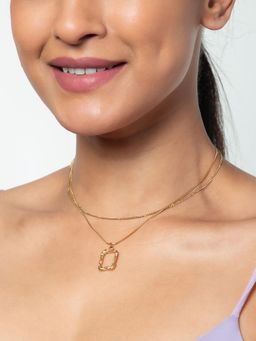 White Lies - Women Frame Necklace Set of 2