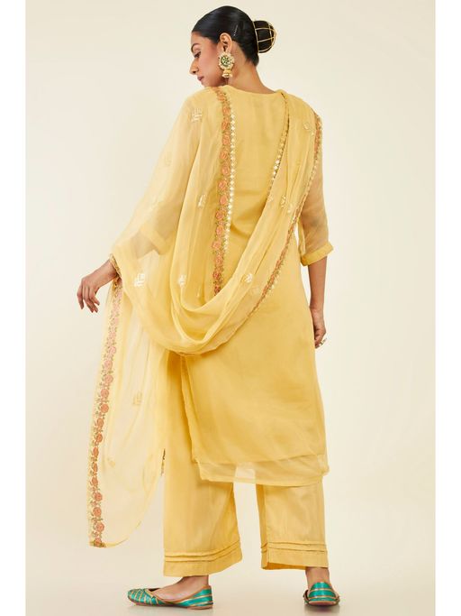 yellow dress material with chiffon dupatta Lemon yellow designer Bin Hameed Inara brand original chiffon partywear dress material with chiffon dupatta
