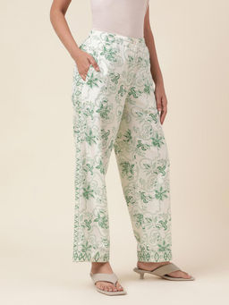 Fabindia - Multi-color Cotton Printed Comfort Fit Pant