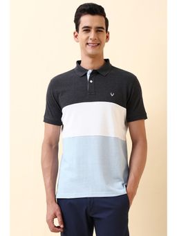Allen Solly - Men Multi Color Patterned Polo T-shirt