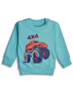 Bodycare - Blue Printed Sweatshirt
