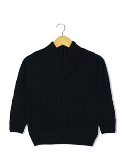 Bodycare - Black Self Design Sweatshirt