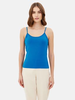 Kazo - Blue Basic Camisole Top with Adjustable Straps