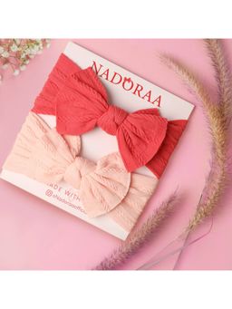 Kicks and Crawl - Rosy Blush Baby Headbands (Pack of 2)