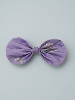 Lil Drama - Light Purple Hair Bow With Subtle Shimmering Print - Lavender