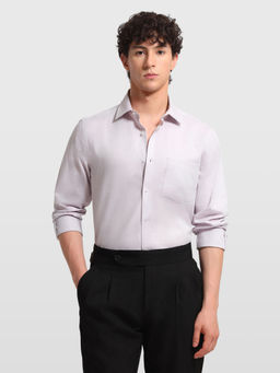 Arrow - Light Lavender Solid Classic Fit Cotton Men Shirt