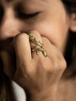 SOUL WORKS - Gold Brass Plated Ring