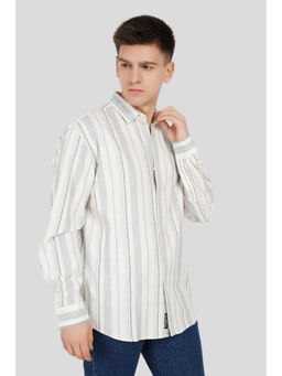 UNDERRATED CLUB - Light Grey Striped Shirt
