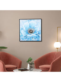 HomeTown - Brush Art Synthetic Painting In Blue