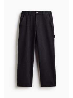 H&M - Men Black Baggy Carpenter Jeans