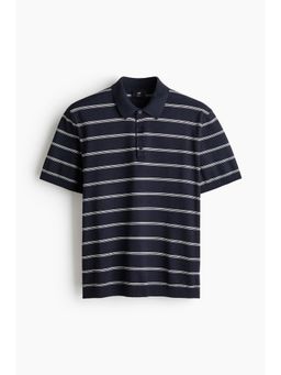 H&M - Men Blue Regular Fit Polo T-Shirt