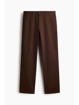H&M - Men Brown Relaxed Fit Cotton Twill Chinos