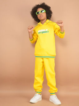 CRIMSOUNE CLUB - Boys Yellow Sweatshirt & Joggers (Set of 2)